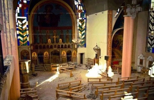 Оскверненный храм в Сирии