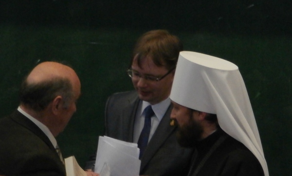 Митрополит Иларион после лекции