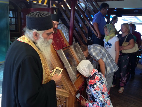 Святыни монастыря Святого Павла во время паломнического круиза Святыни монастыря Святого Павла во время паломнического круиза